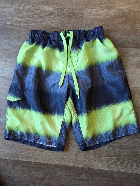 Kanu Surf Men's Legacy Swim Trunks, Zipline Green/Black Neok Print size Medium