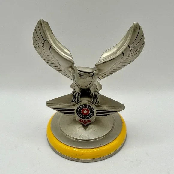 Harley Davidson Franklin Mint Pocket Watch Stand / Paperweight Eagle 3.5 inches