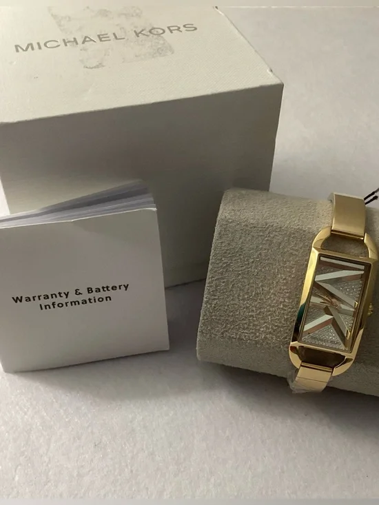 Michael Kors MK Empire Three-Hand Gold-Tone Stainless Steel Watch 22mm