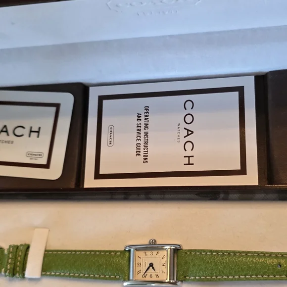 COACH MADISON TANK WATCH - FULL NORDSTROM SET, Rare New
