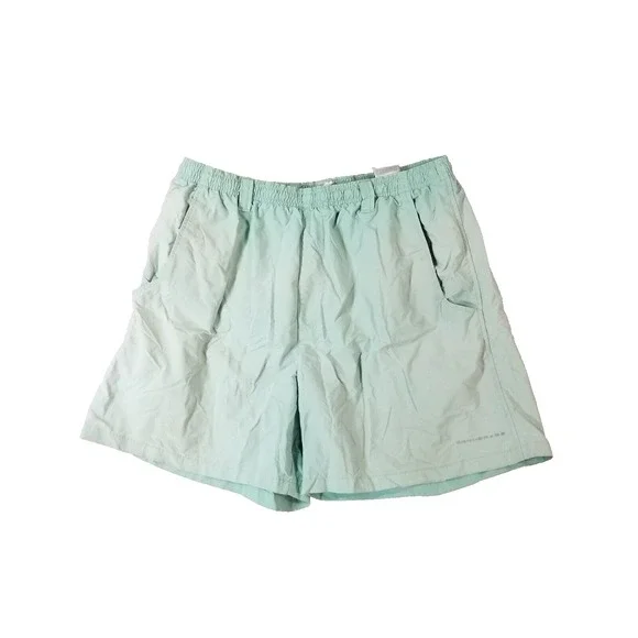 Columbia PFG swim shorts men's large green nylon fishing outdoor adventure
