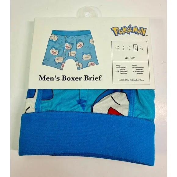Pokémon Snorlax Men’s Boxer Briefs (SizeM 32-34)
