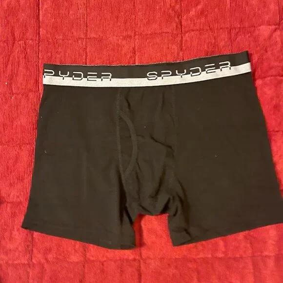 Mens Boxer‎ Briefs Spyder Black XL NWOT