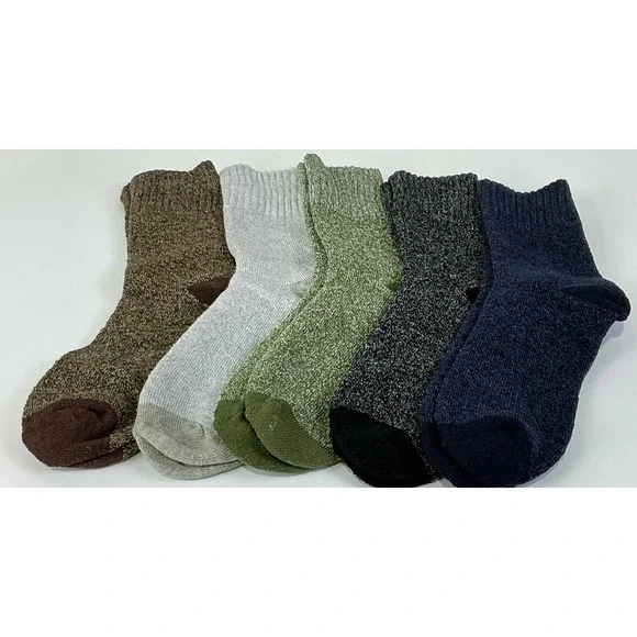 Mens Cozy Thermal Crew‎ Socks 5 Pack Winter Warm Boot Socks For Cold Weather