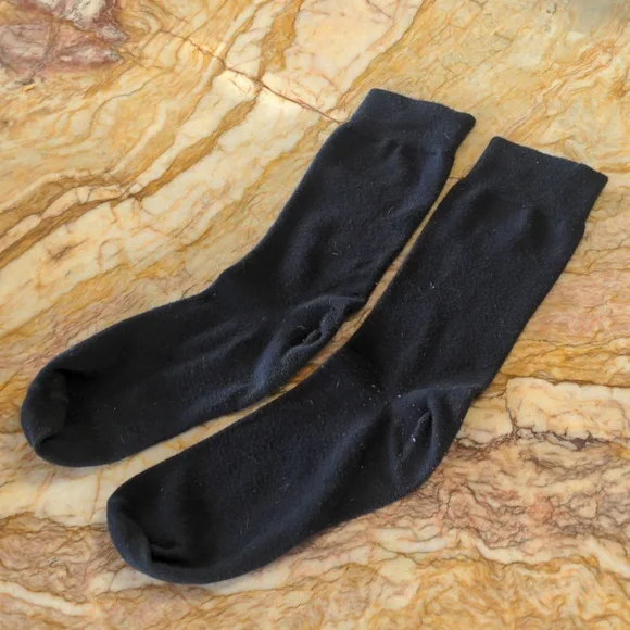 Black men's dress socks