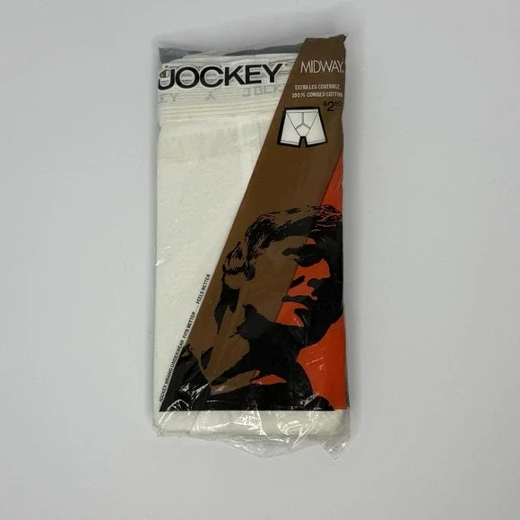 Vtg 1971 Jockey Midway Boxer Brief Style 1101 Size 44 NOS Single Pack