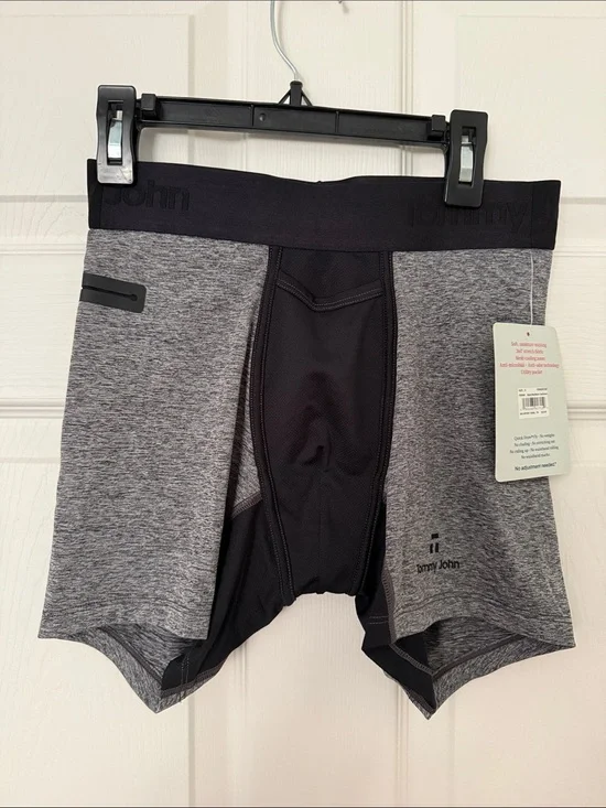 Tommy John Grey & Black Performance Boxer Briefs