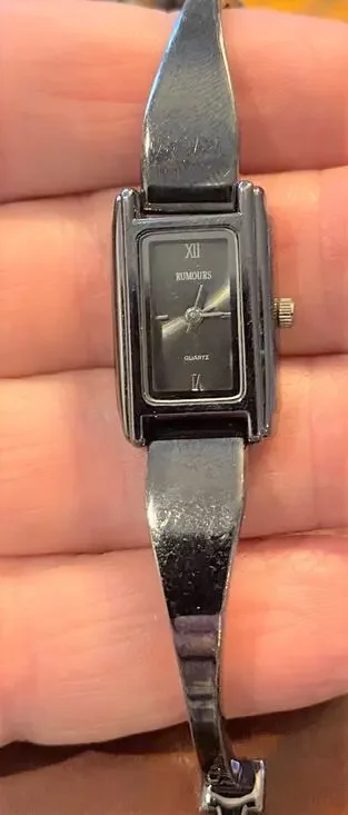 Women's Rumours Watch, Gun Metal Tone Bracelet Band