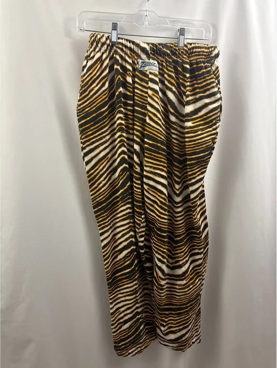 Vtg Zubaz Men's Sz M Steelers Colors Athletic Pants MU Tigers Stripe Black Gold