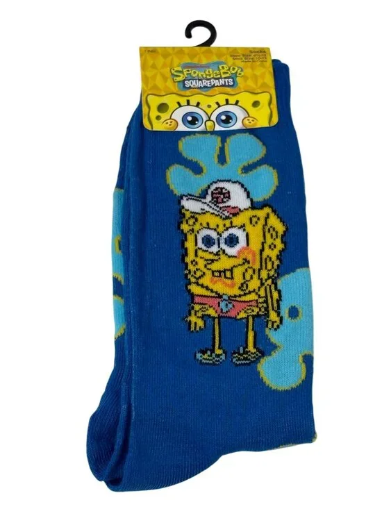 SpongeBob SquarePants Krusty Krab Crew Socks Adult NWT