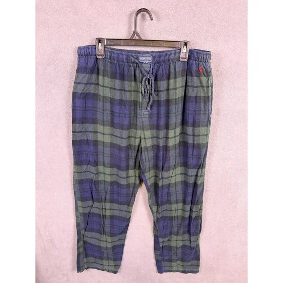 Polo Ralph Lauren Pajama Pants Men XL Blackwatch Tartan Plaid Sleepwear