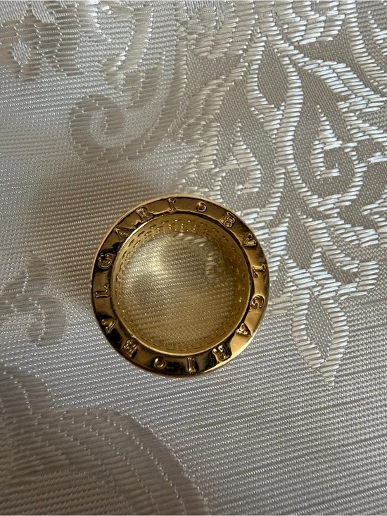 Bulgari Gold Circular Logo Accent