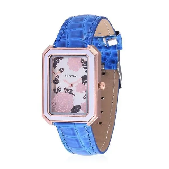 STRADA Resin Watch in ION Plated RG