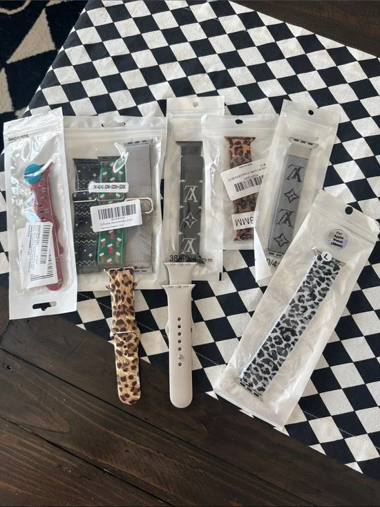 Apple Watch Bands - Leopard, Gray, White, Black - 38/40/41mm