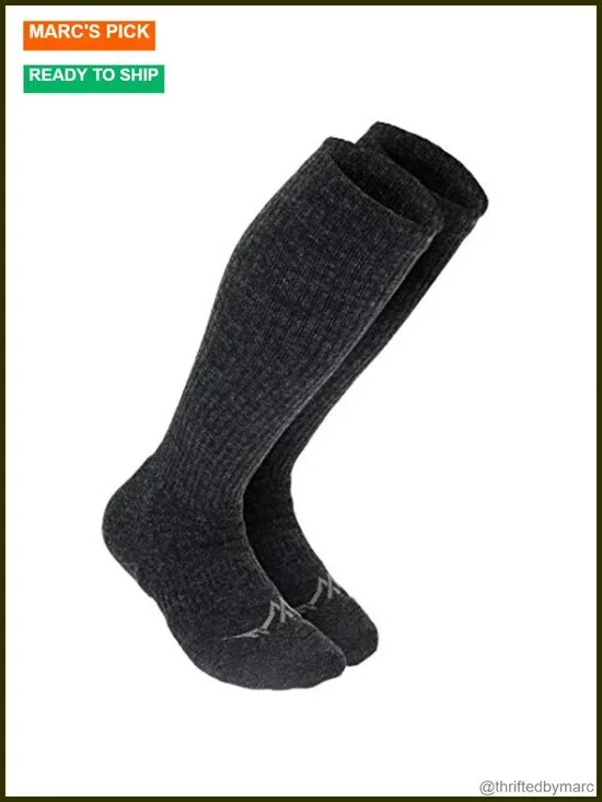Knee-High Merino Wool Compression Socks 25-30 mmHg Unisex
