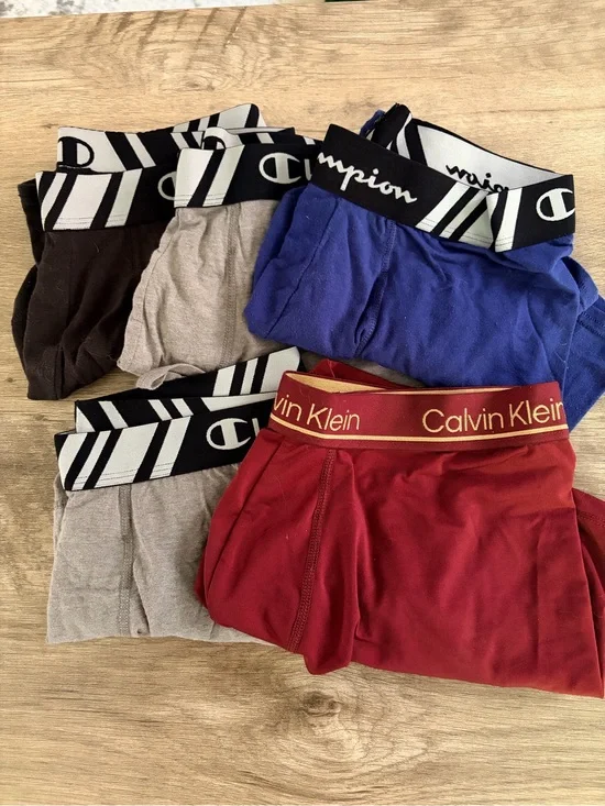 Champion & Calvin Klein Mixed Men’s Boxer Briefs - Blue, Red, Brown, Gray