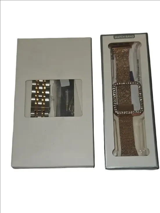 Set Of Two Metal Apple Watch Replacment Bands 38mm