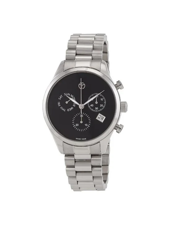 NWT Mathey-Tissot Urban Chrono Chronograph Quartz Black Dial Men's Watch
