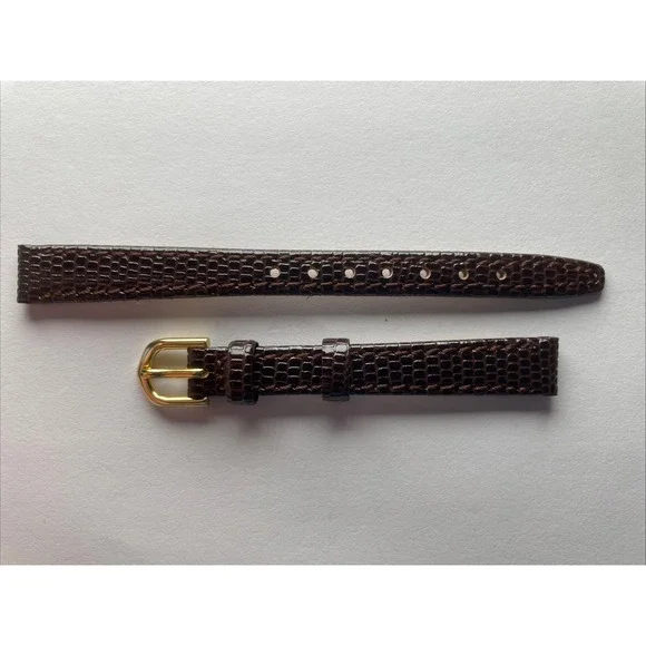 Band-it Watch Band Strap 10mm Lizard Grain‎ Brown