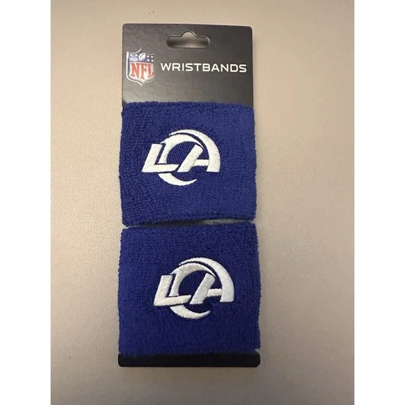 Brand New Los Angeles Chargers Wristbands Sweatbands Blue NFL OSFM Franklin