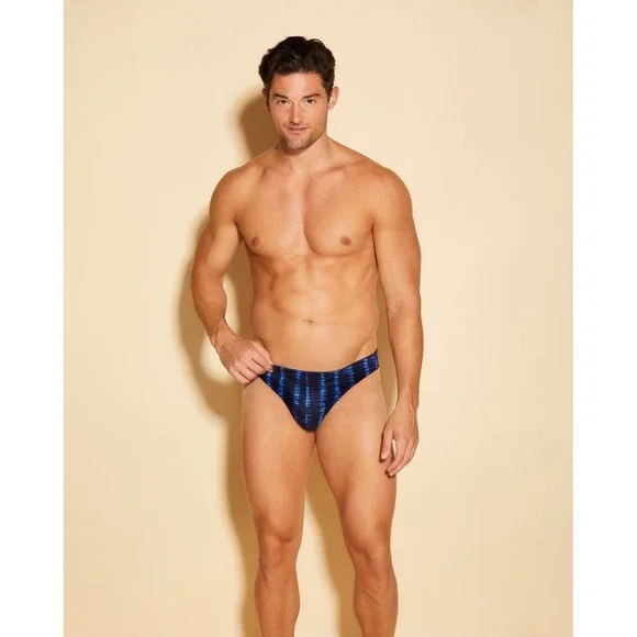 Cosabella Men's Lace G-String Thong LOLA Blue Black Stretch Sexy NWT‎ Size M