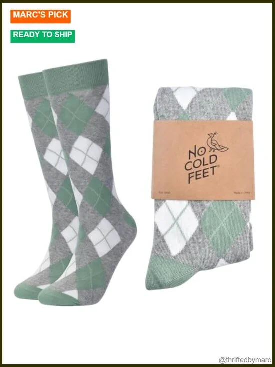 Men's Green Dress Socks – Classic Soft Crew Socks for Work, Business or Weddings