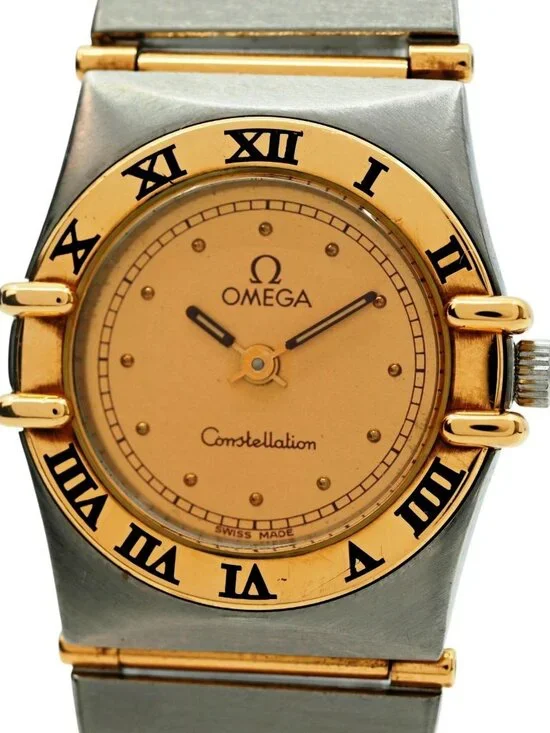 Omega 22.5mm Ladies Constellation 18k Gold Full Bar Swiss Watch! Ref: 795.1080!