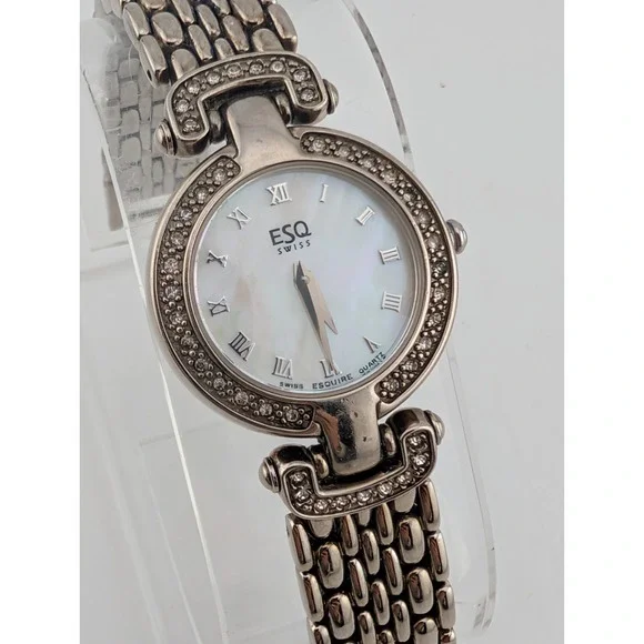 ESQ Movado Swiss Women's Watch 25mm Case MOP Dial 6