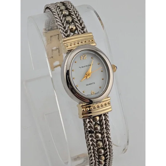 Vernier Watch Women 19mm Case Two Tone 7