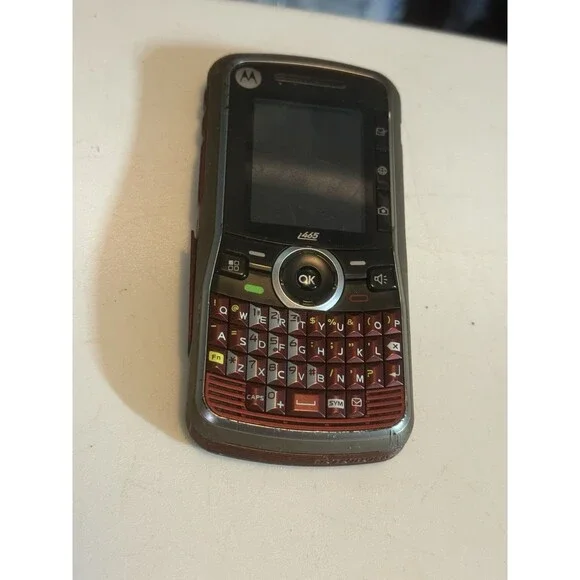 Motorola Clutch i465 - Brown and Red ( Boost Mobile ) Cellular Phone (Read)