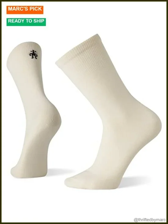 Merino Wool Hiking Crew Socks Zero Cushion Liner