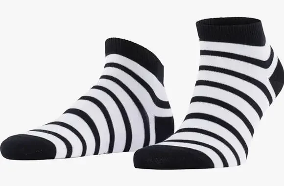 Falke Men's 39-42 Multicolor Assorted 3-Pack Happy Cotton Sneaker Socks D24-9