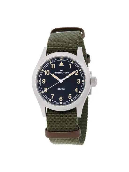 NWT Hamilton Khaki Field Quartz Black Dial Watch