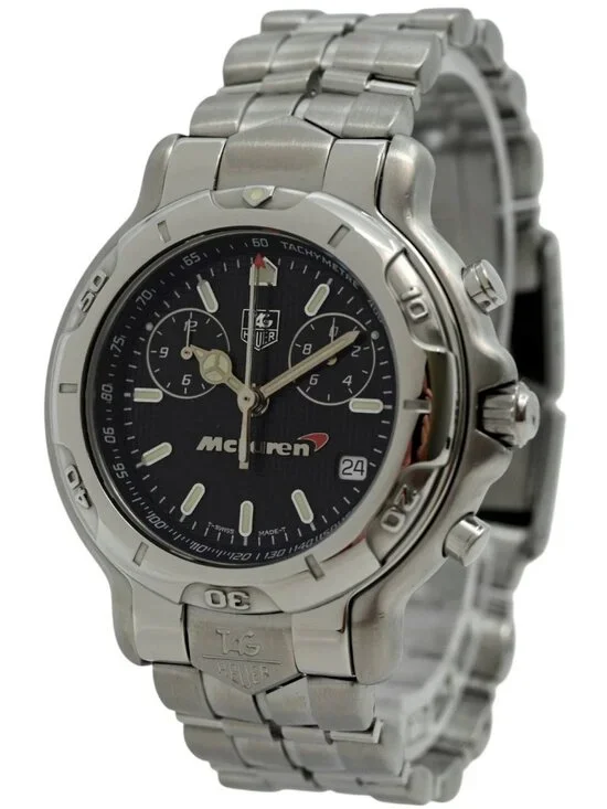 Tag Heuer 41mm Men's 6000 Series McLaren Limited Edition SS Watch Ref: CH1117!