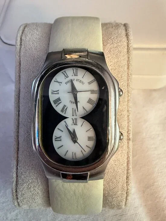 Philip Stein Teslar Dual Time Watch + 4 Interchangeable Bands
