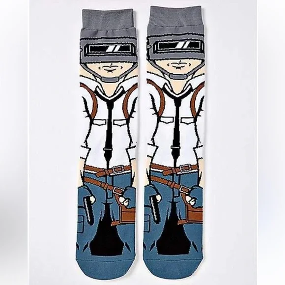 Spencer’s 1 pair of Bioworld PUBG character crew socks, size 10-13 new