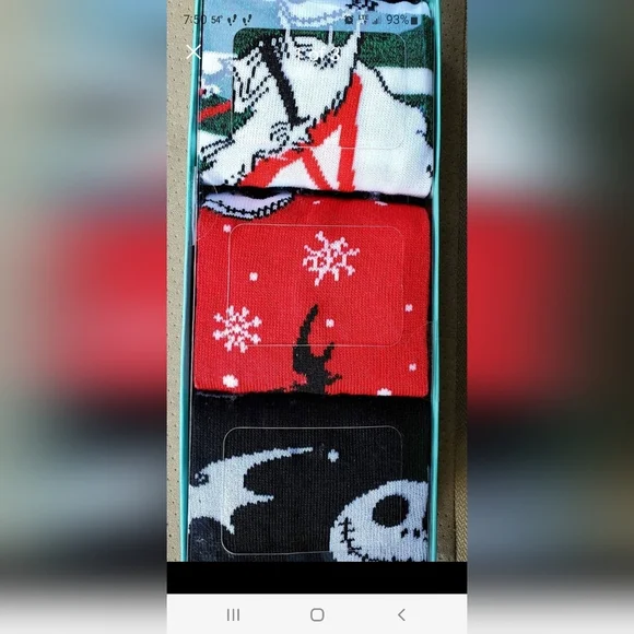 Disney's Nightmare Before Christmas Men's Crew Socks 3 Pairs New‎