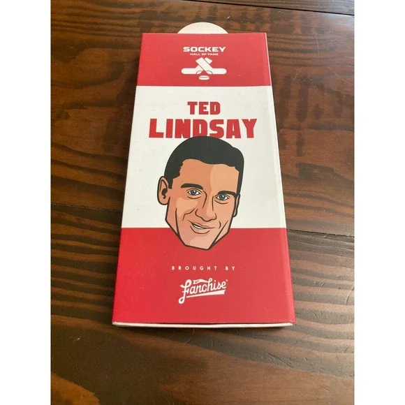 New‎ Sockey Hall of Fame NHL Ted Lindsay Socks 2018 Detroit Red Wings Hockey