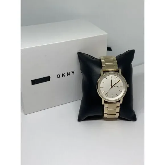 DKNY NY-2343 Ladies Stainless Steel Analog White Dial Quartz Wrist Watch BW135