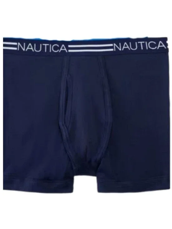 -- 6 Nautica Men's Boxer Briefs with Waistband Accent Size XLarge Cotton
