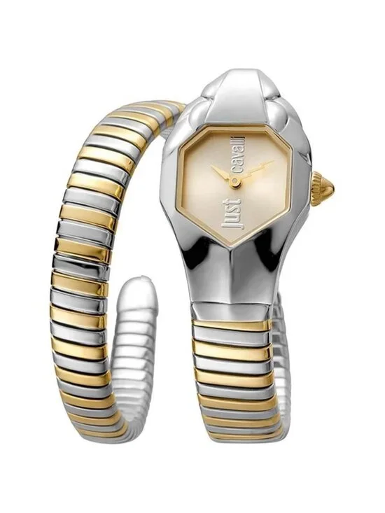 NWT Just Cavalli Glam Chic Septagon Ladies Watch