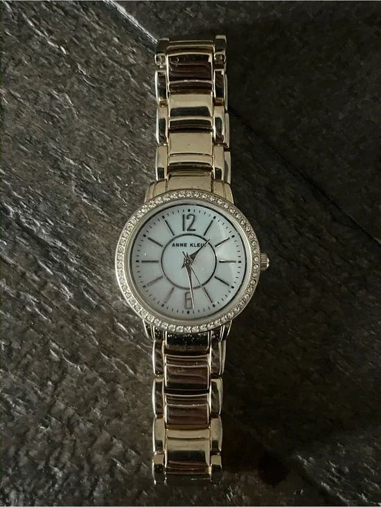 Anne Klein Gold-Tone Crystal Accent Women's Watch - Gold