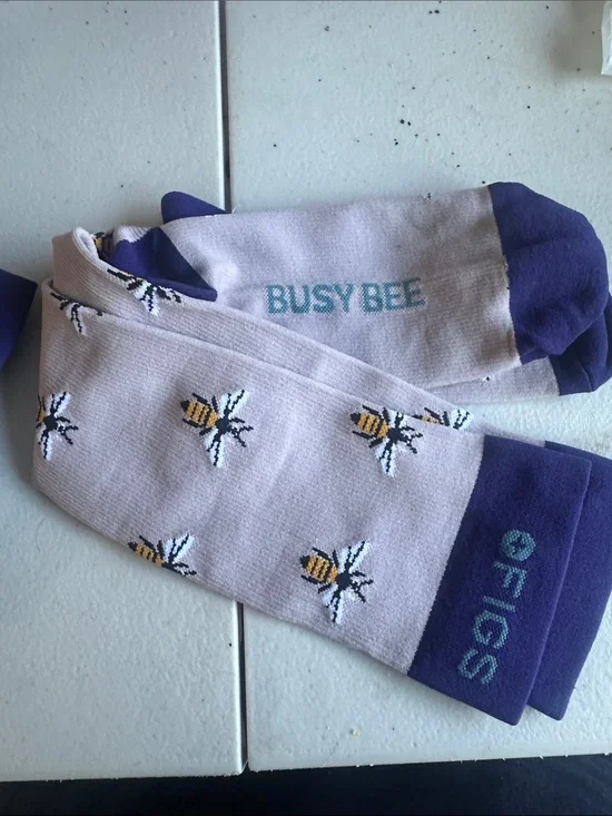 FIGS High Knee Compression Sock. Busy Bee R0186