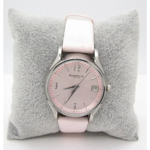 Women Kenneth Cole New York Quartz WR Analog 34mm Dial Causal  Pink Watch (F844)