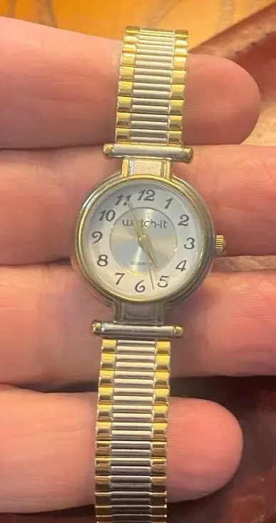 Women's 25mm Two Tone Watch-it Watch, Expansion Band