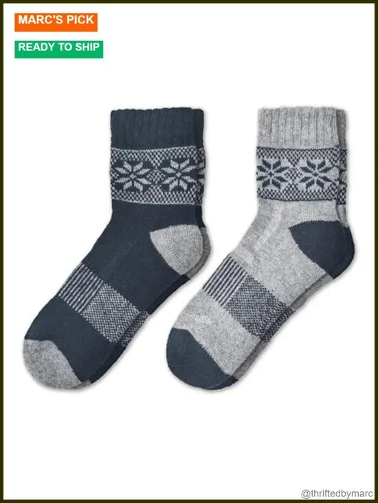 2 Pairs Merino Wool Low Cut Anti-Blister Walking Socks