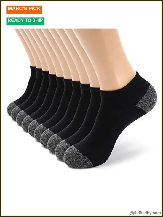 Cotton Cushion Low Cut Ankle Socks Multipack Running Athletic