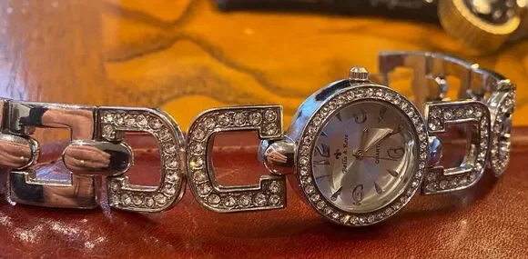 Women's 27mm Bella & Rose Dress Watch, Crystal Accents, Bracelet Band