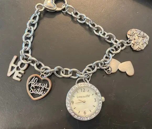 Women's Silver Tone Watch, Love This Life, Live in the Moment