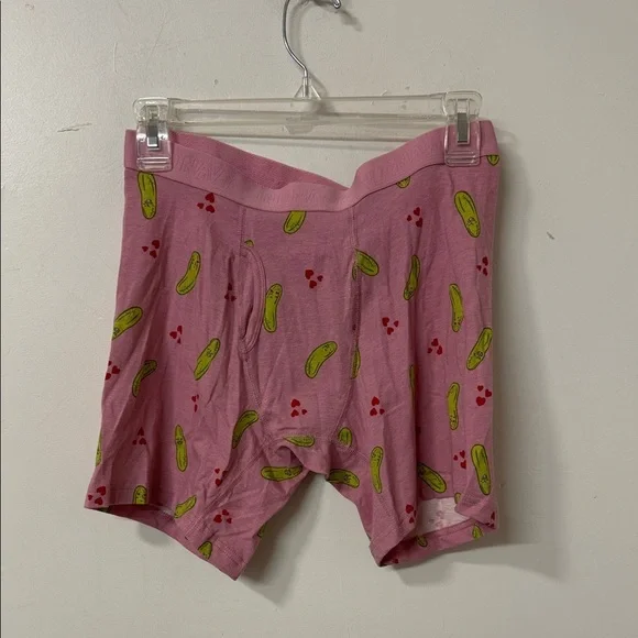 Old Navy Pink Boxer Briefs with Pickle and Cherry Print